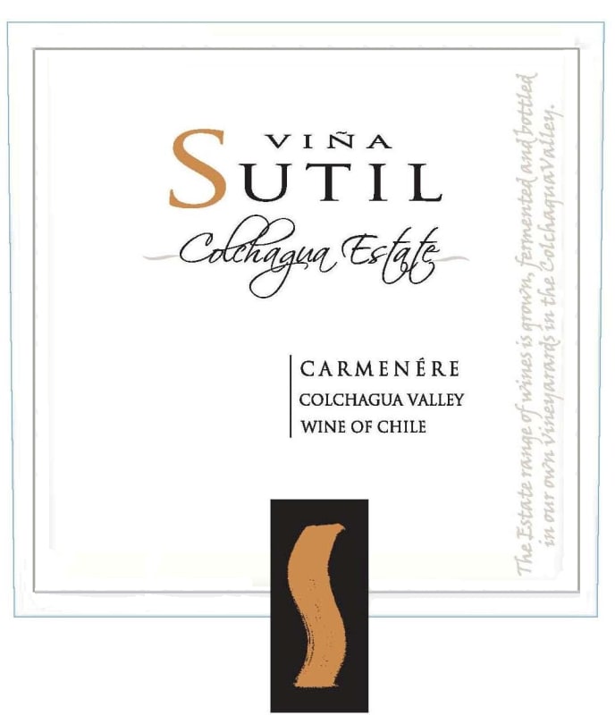 Vina Sutil Carmenere 2010 Front Label