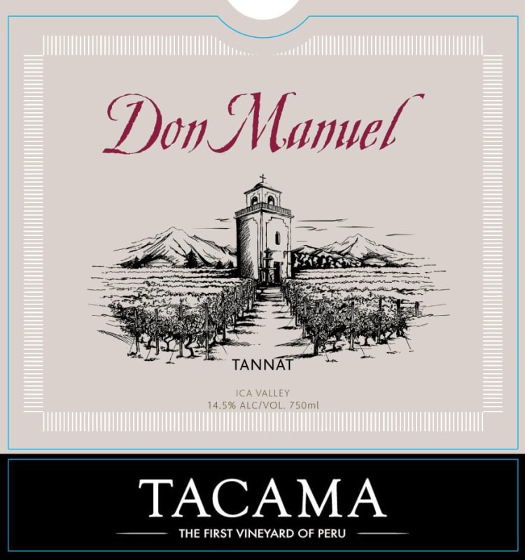 Vina Tacama Don Manuel Tannat 2013 Front Label