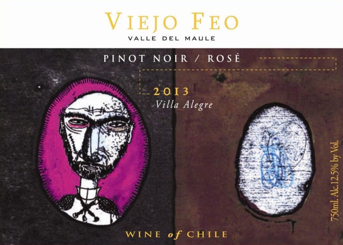 Vina Tinajas del Maule Viejo Feo Pinot Noir Rose 2013 Front Label