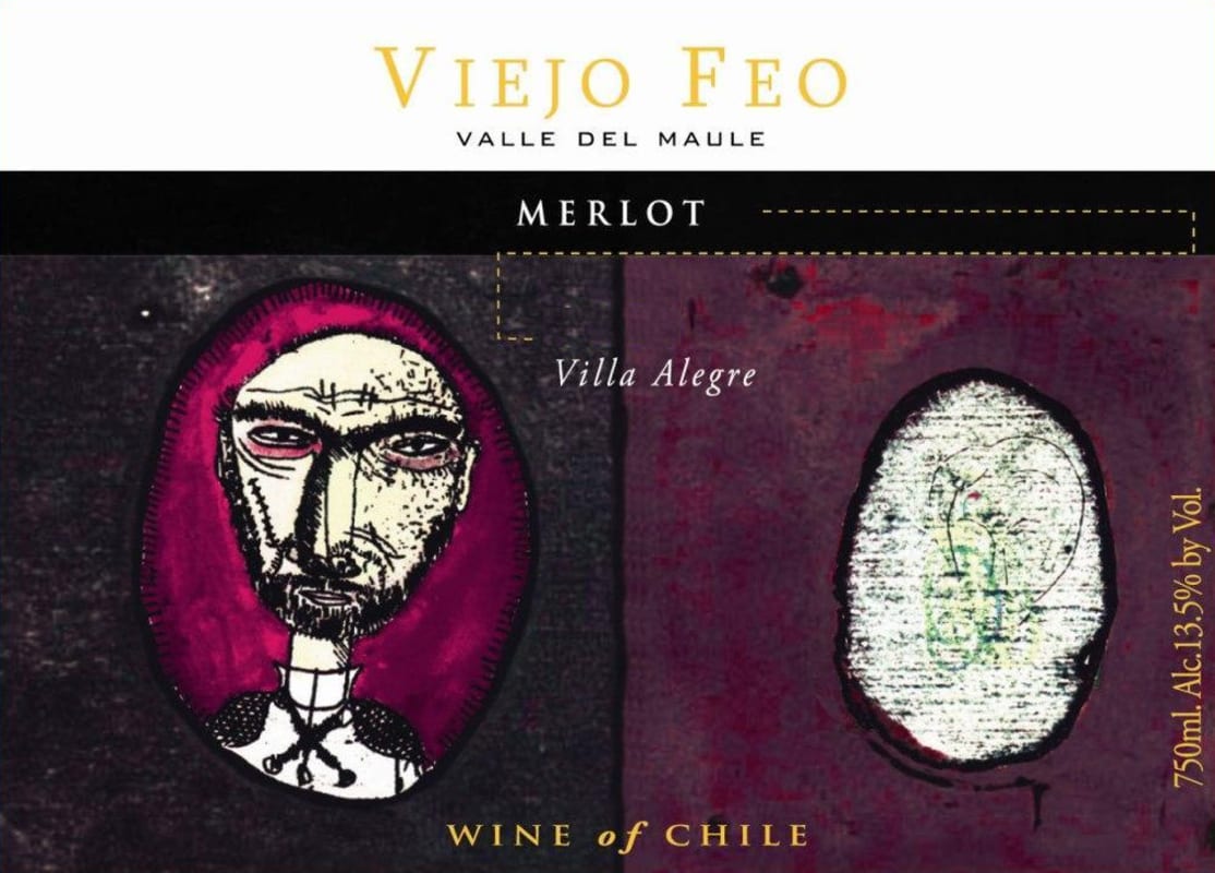 Vina Tinajas del Maule Viejo Feo Merlot 2014 Front Label