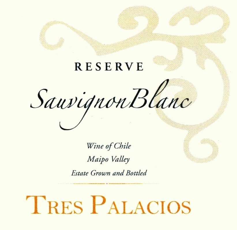 Vina Tres Palacios Reserve Sauvignon Blanc 2010 Front Label