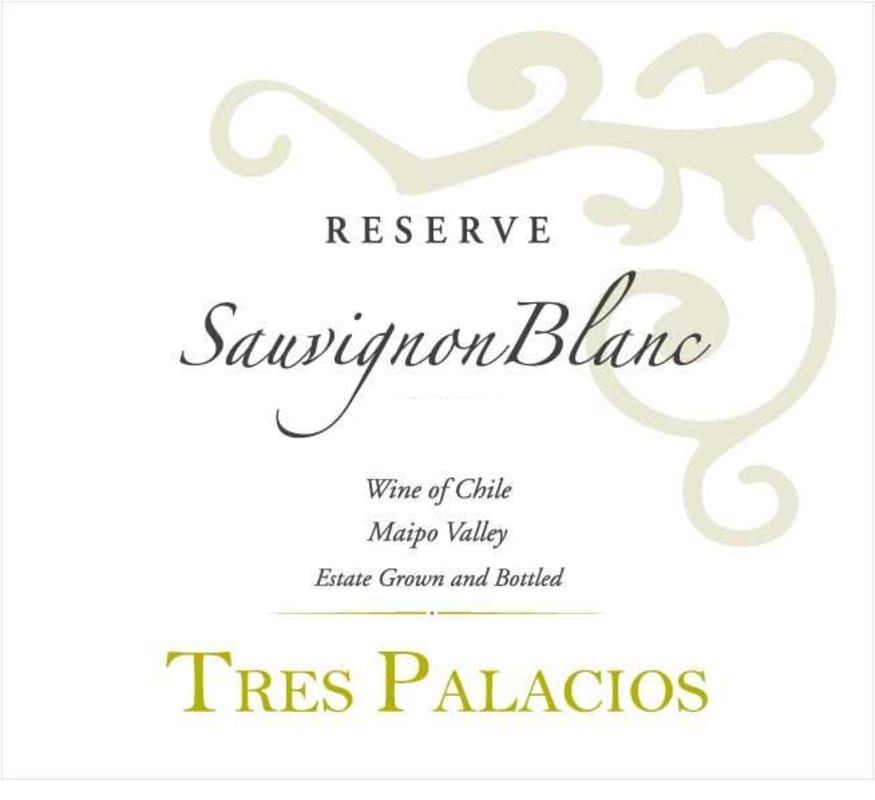 Vina Tres Palacios Reserve Sauvignon Blanc 2015 Front Label