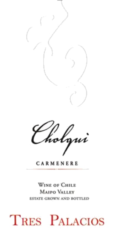 Vina Tres Palacios Cholqui Carmenere 2010 Front Label