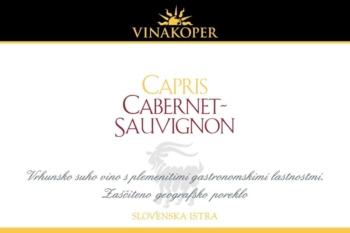 Vinakoper Capris Cabernet Sauvignon 2009 Front Label