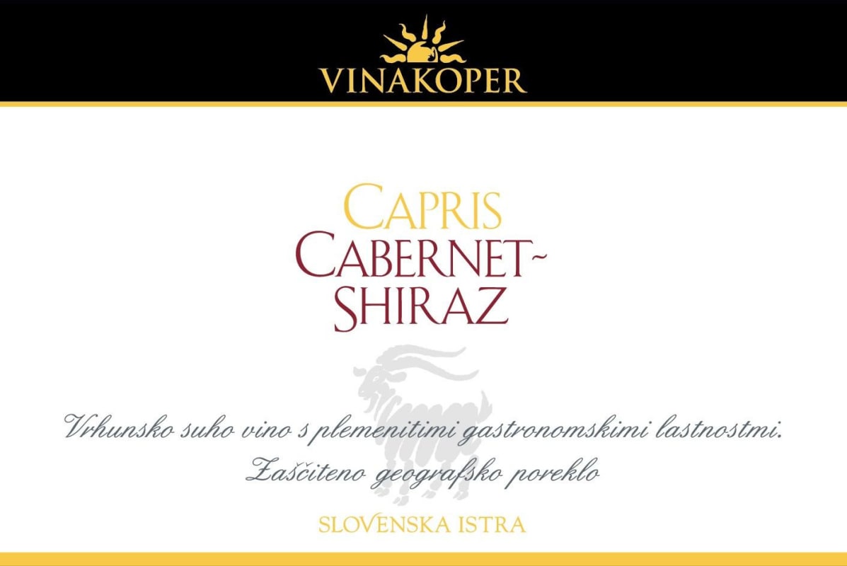 Vinakoper Capris Cabernet-Shiraz 2011 Front Label