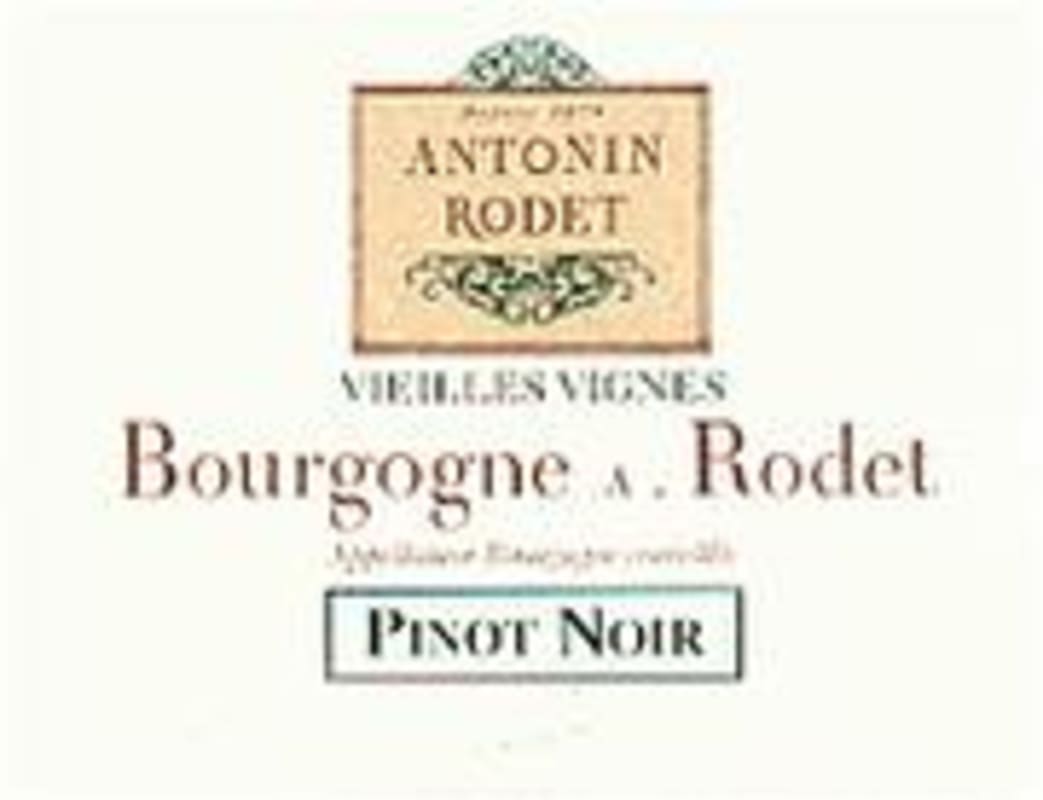 Antonin Rodet Rouge Pinot Noir 1999 Front Label