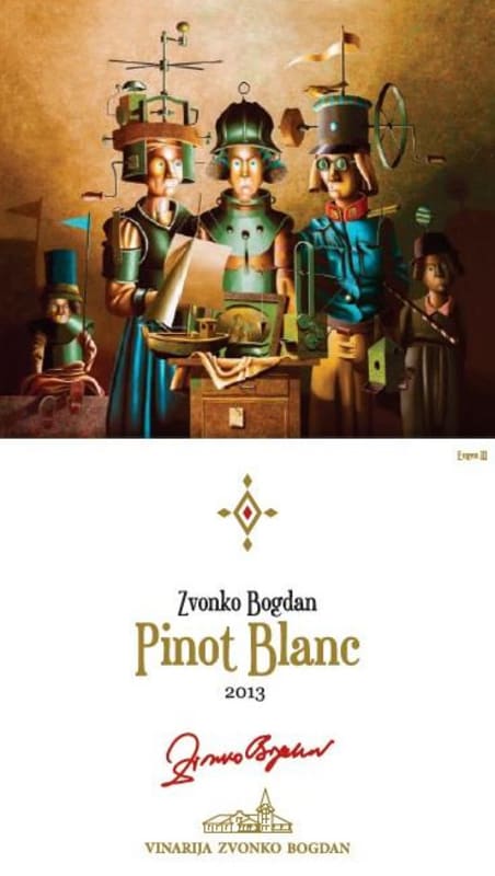 Vinarija Zvonko Bogdan Pinot Blanc 2013 Front Label