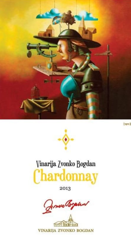 Vinarija Zvonko Bogdan Chardonnay 2013 Front Label