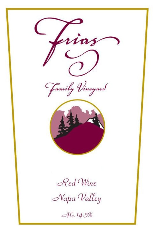 Frias Family Vineyard Red 2012 Front Label