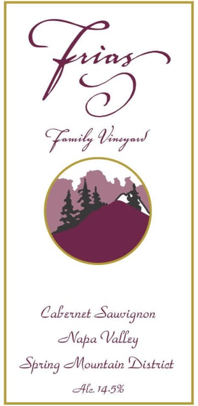 Frias Family Vineyard Private Reserve Cabernet Sauvignon 2005 Front Label