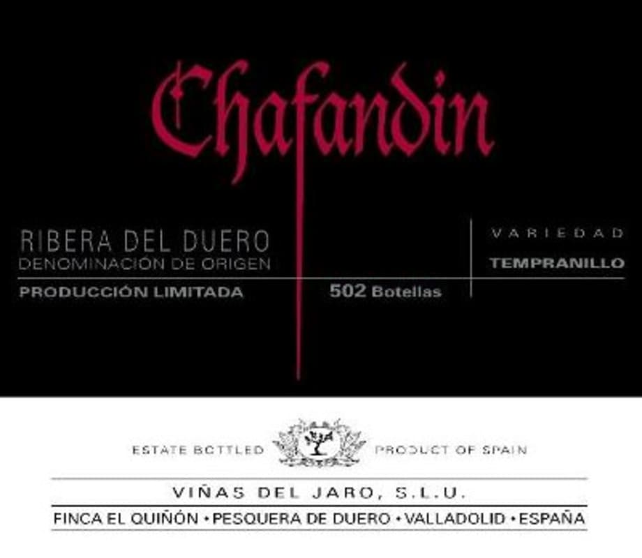 Vinas Del Jaro Chafandin 2009 Front Label