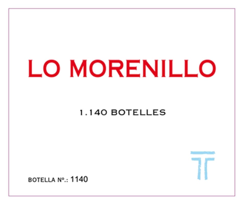 Vinateria Lo Tros Lo Morenillo 2013 Front Label