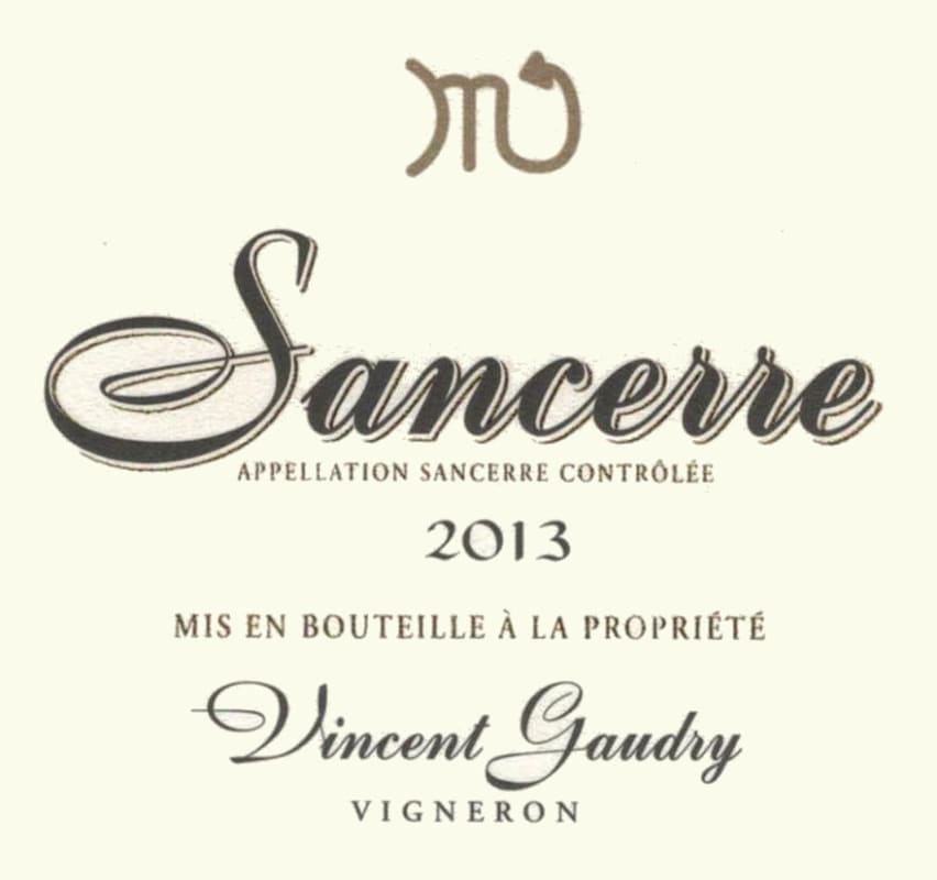 Vincent Gaudry Sancerre Constellation du Scorpion 2013 Front Label