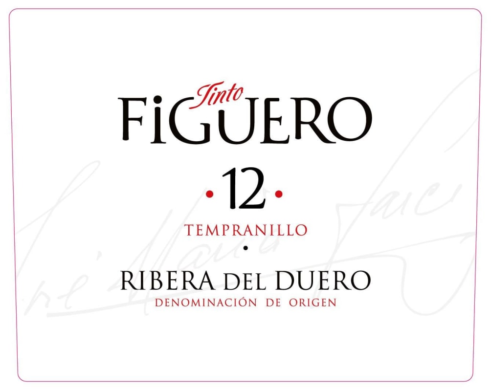 Vinedo y Bodegas Garcia Figuero 12 Meses en Barrica Crianza 2012 Front Label
