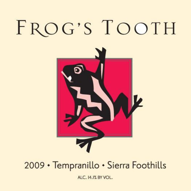 Frog's Tooth Vineyards Tempranillo 2009 Front Label