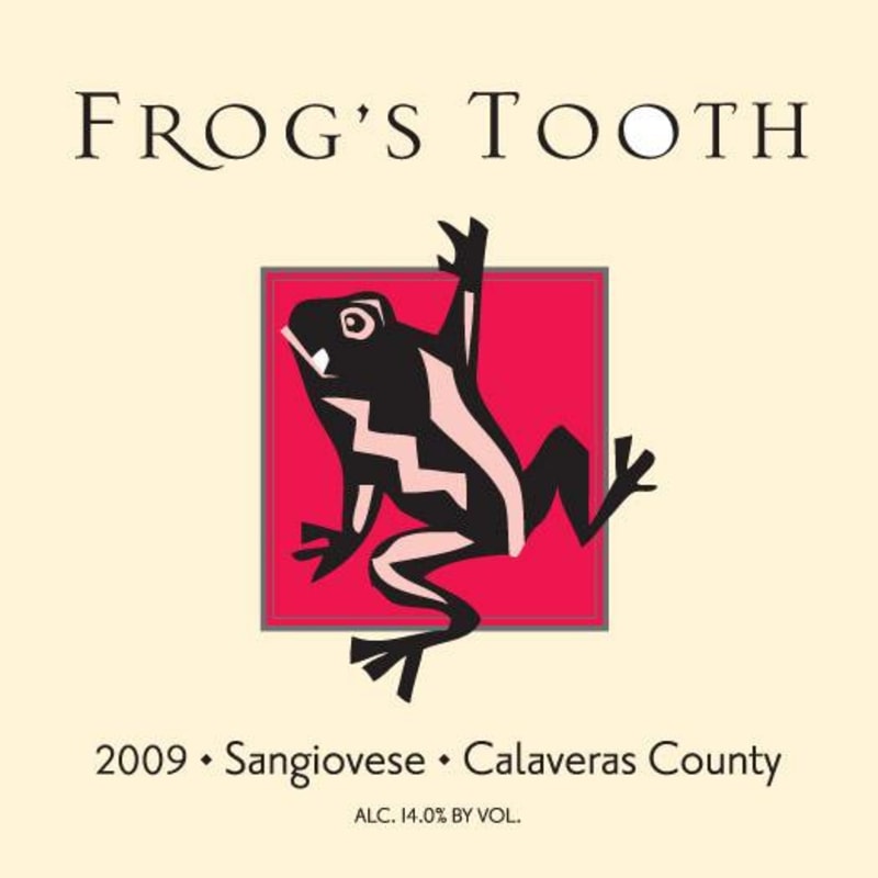 Frog's Tooth Vineyards Sangiovese 2009 Front Label