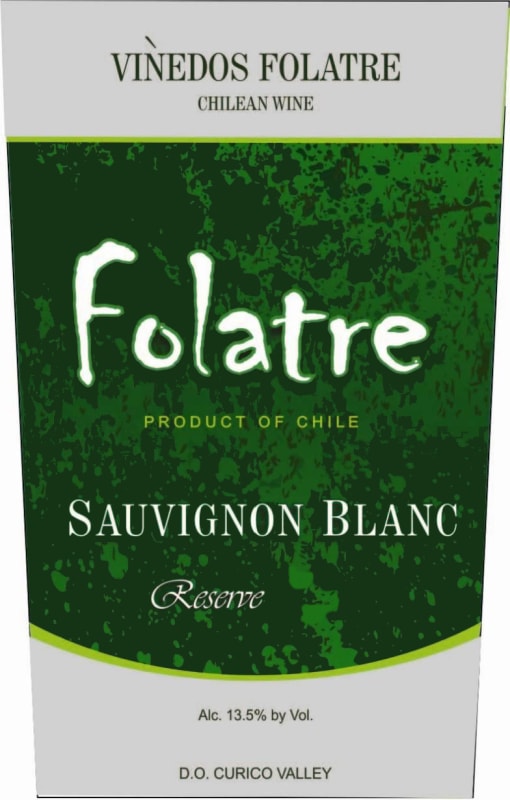 Vinedos Folatre Folatre Reserva Sauvignon Blanc 2014 Front Label