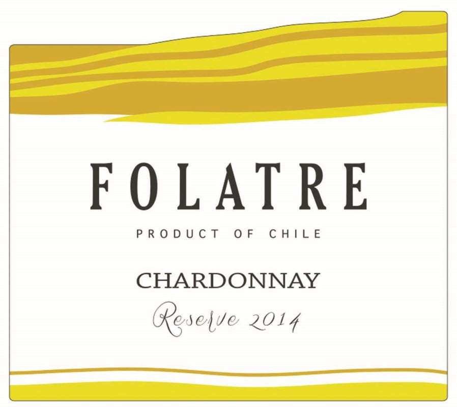 Vinedos Folatre Folatre Reserva Chardonnay 2014 Front Label