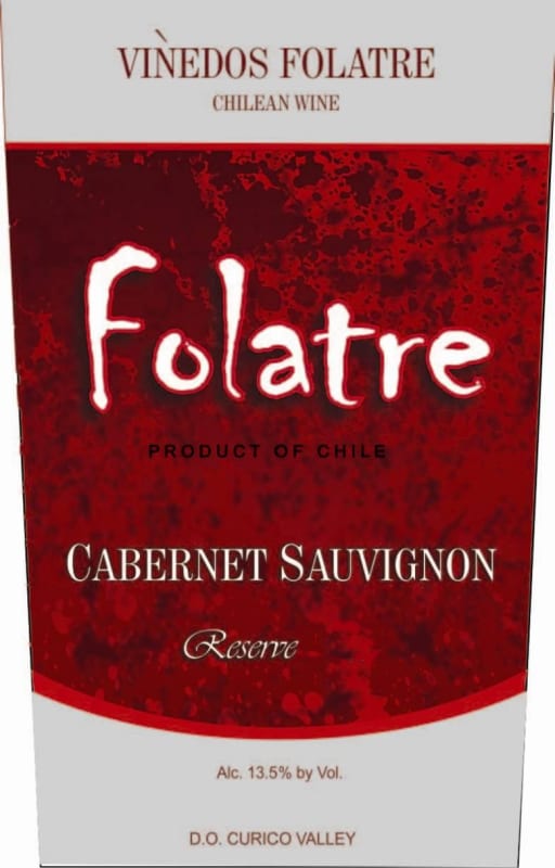 Vinedos Folatre Folatre Reserva Cabernet Sauvignon 2014 Front Label