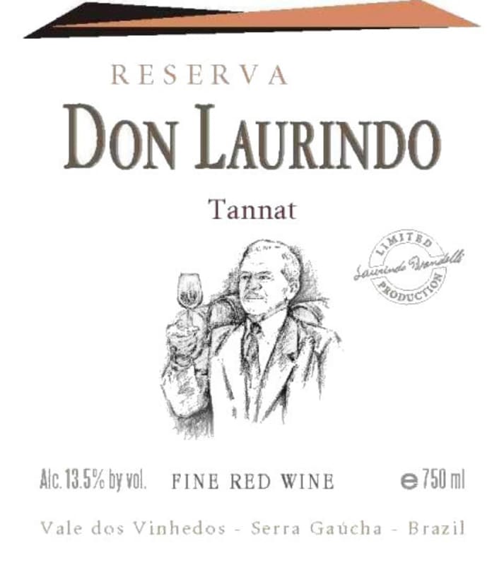 Vinhos Don Laurindo Reserva Tannat 2008 Front Label
