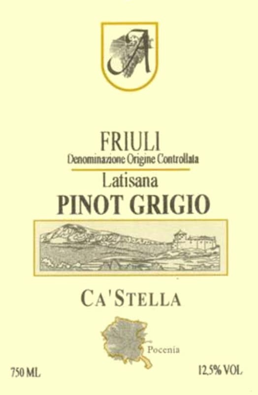 Vini Anselmi Friuli Latisana Ca'Stella Pinot Grigio 2013 Front Label