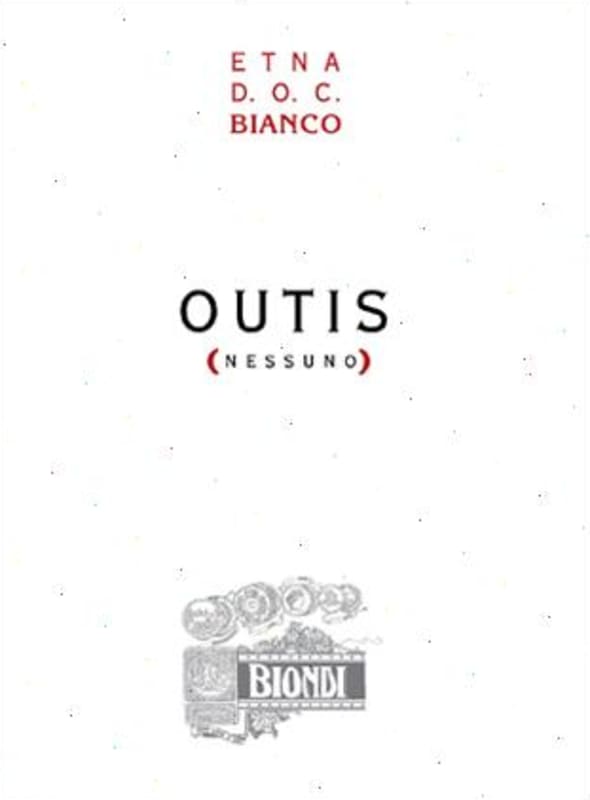Biondi Etna Outis Nessuno Bianco 2013 Front Label