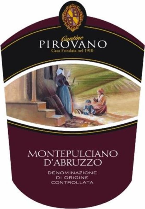 Vini Cantine Pirovano Montepulciano d'Abruzzo 2014 Front Label