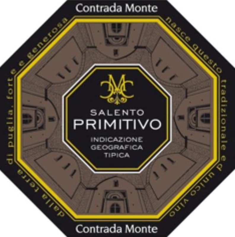 Vini Cantine Pirovano Salento Contrada Monte Primitivo 2011 Front Label
