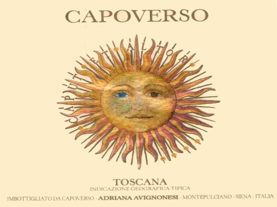 Vini Capoverso Toscana 2004 Front Label