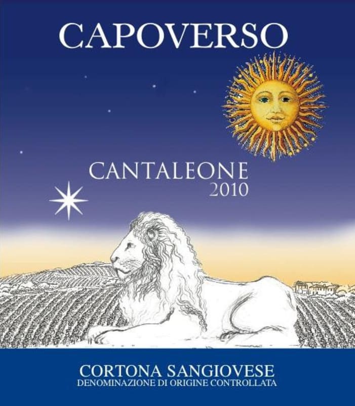 Vini Capoverso Cortona Cantaleone Sangiovese 2010 Front Label