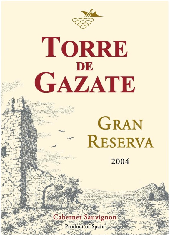 Vinicola de Tomelloso Torre de Gazate Gran Reserva 2004 Front Label