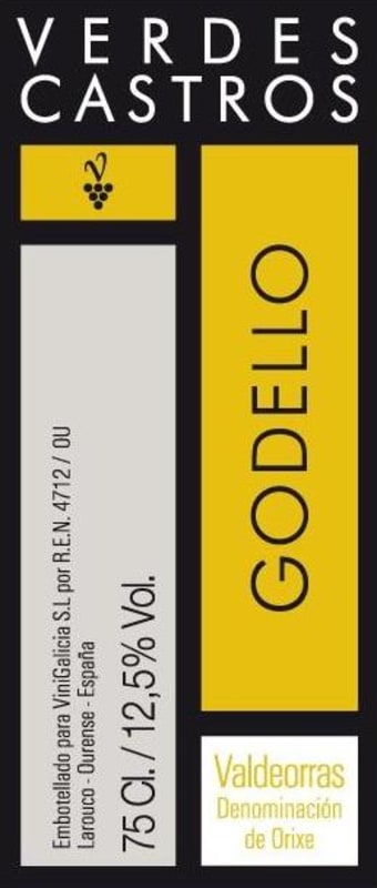 ViniGalicia Verdes Castros Godello 2009 Front Label