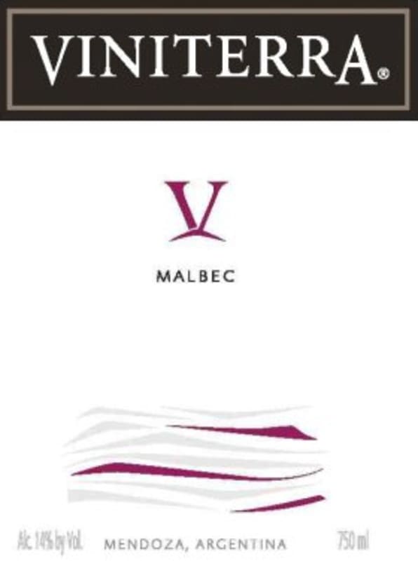 Viniterra Malbec 2014 Front Label