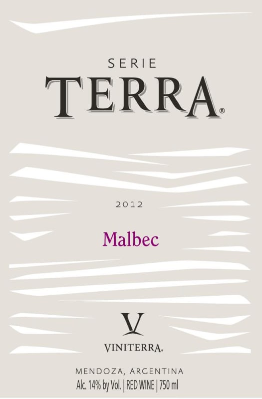 Viniterra Terra Malbec 2012 Front Label