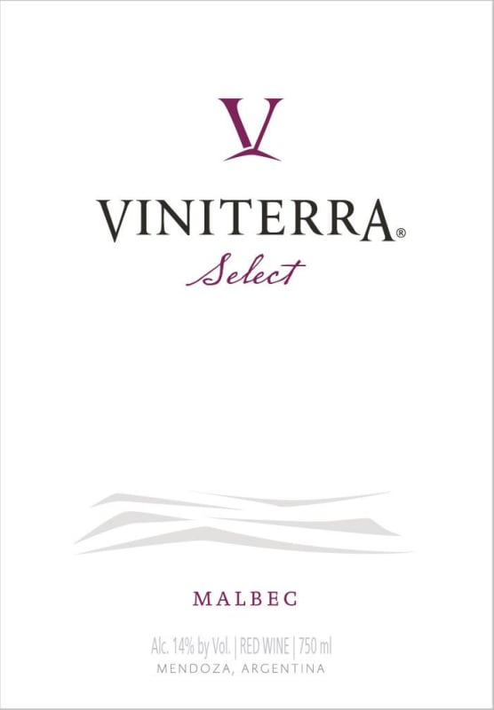 Viniterra Select Malbec 2013 Front Label