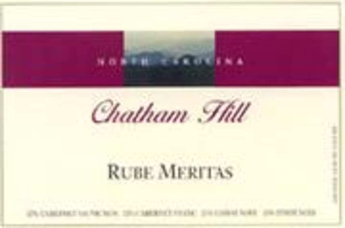 Chatham Hill Rube Meritas 1999 Front Label