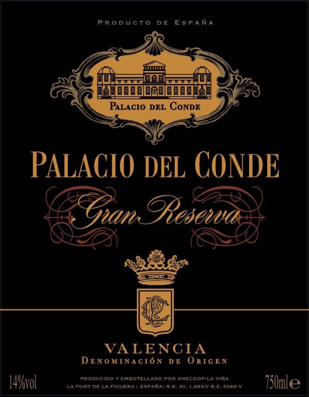 Vinos de la Vina Palacio del Conde Gran Reserva 2008 Front Label
