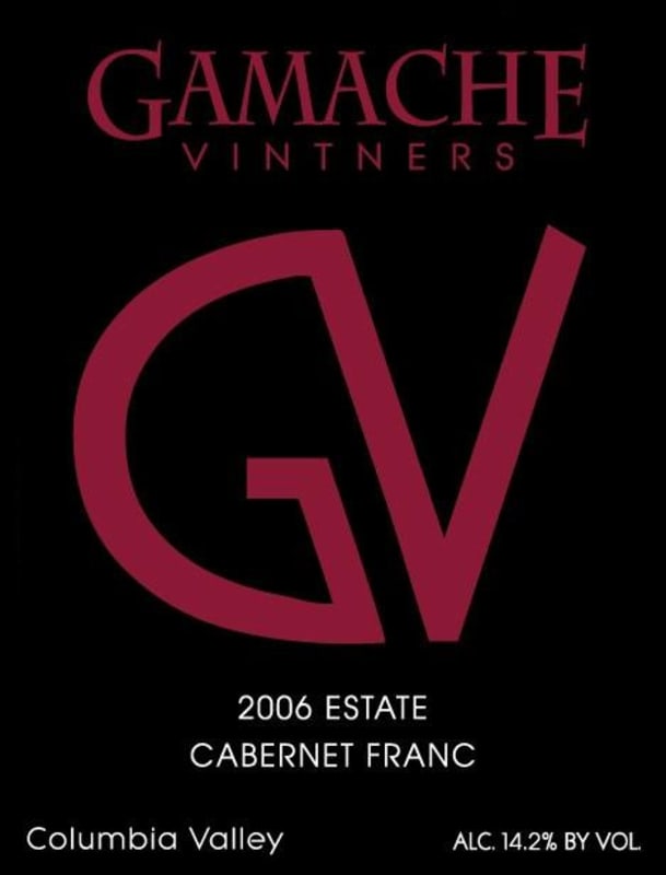Gamache Vintners Estate Cabernet Franc 2006 Front Label