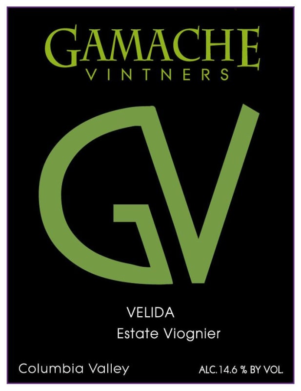 Gamache Vintners Velida Estate Viognier 2014 Front Label