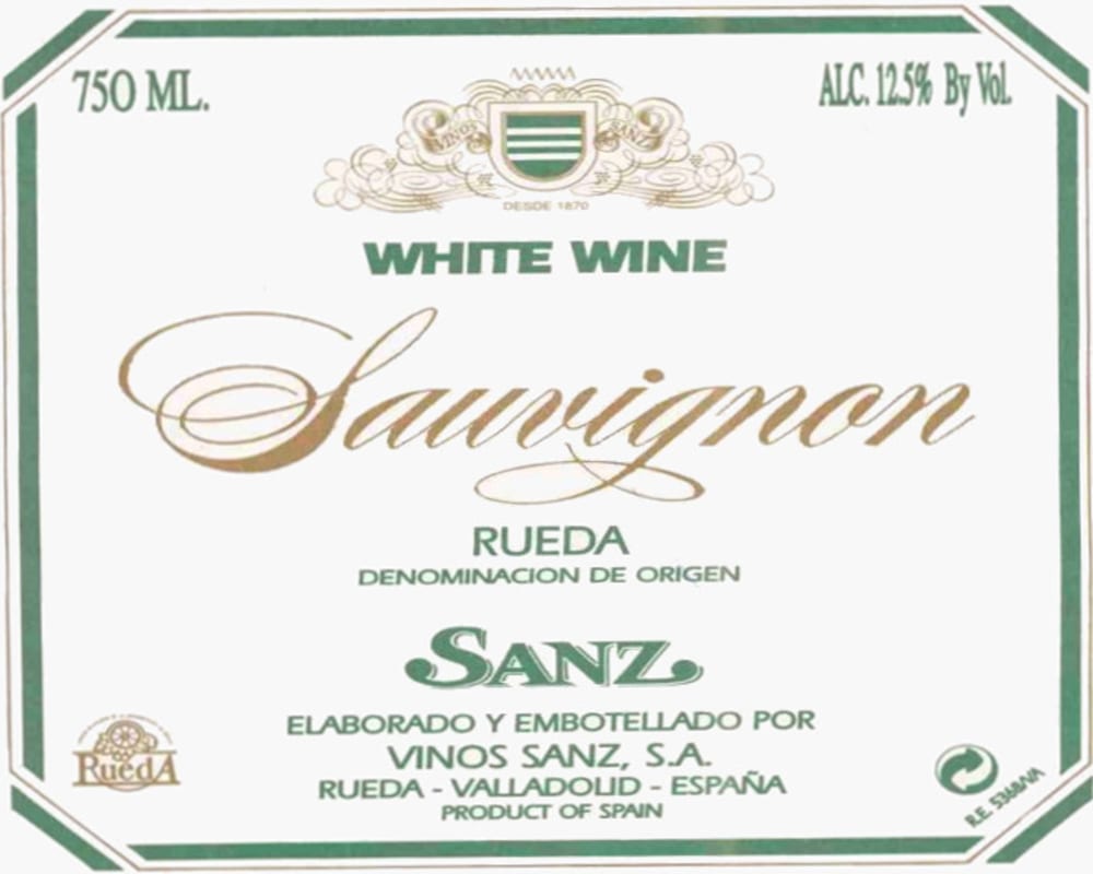 Vinos Sanz Sauvignon Blanc 2010 Front Label