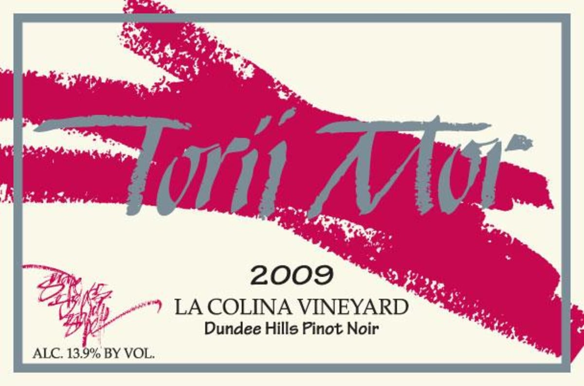 Torii Mor La Collina Vineyard Pinot Noir 2009 Front Label