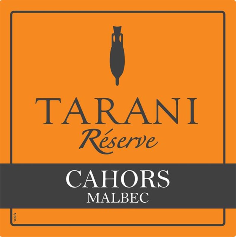 Vinovalie Cahors Tarani Reserve Malbec 2012 Front Label