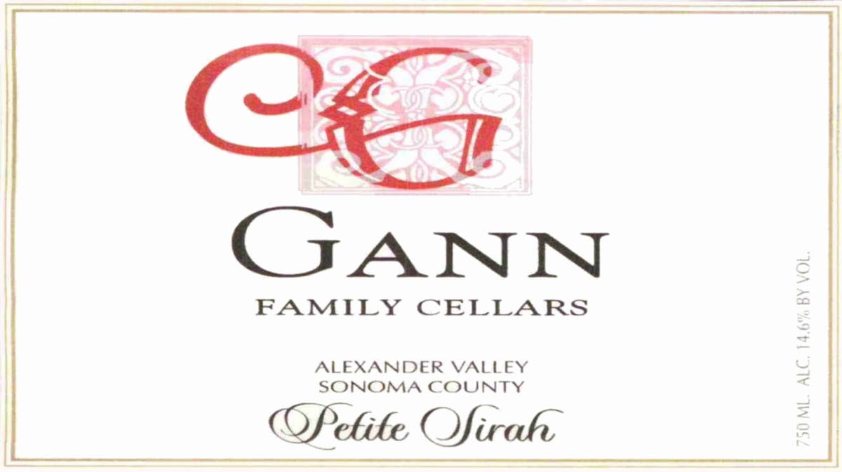 Gann Family Cellars Petite Sirah 2006 Front Label