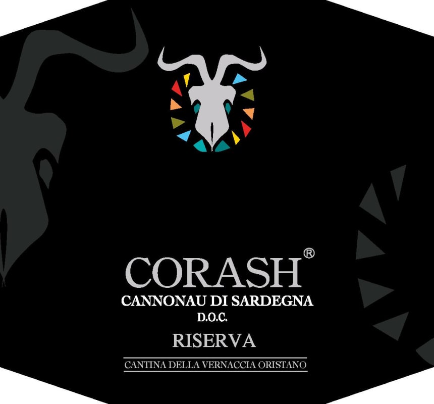 Cantina della Vernaccia Cannonau di Sardegna Corash Riserva 2013 Front Label