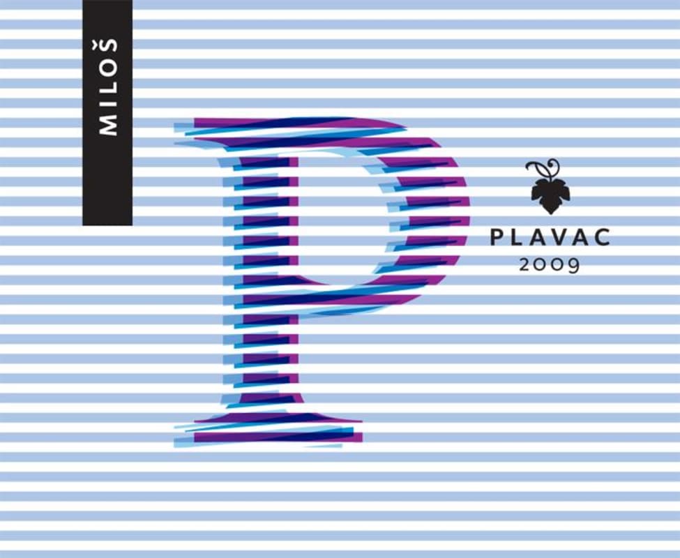 Milos Plavac 2009 Front Label