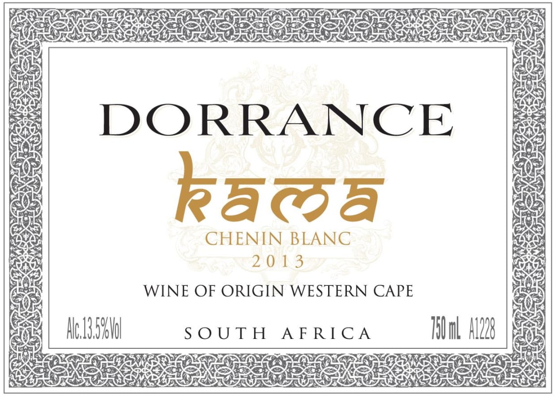 Vins d'Orrance Kama Chenin Blanc 2013 Front Label