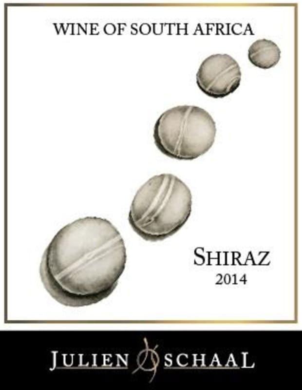 Julien Schaal Shiraz 2014 Front Label