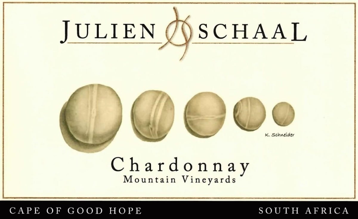 Julien Schaal Mountain Vineyards Chardonnay 2012 Front Label