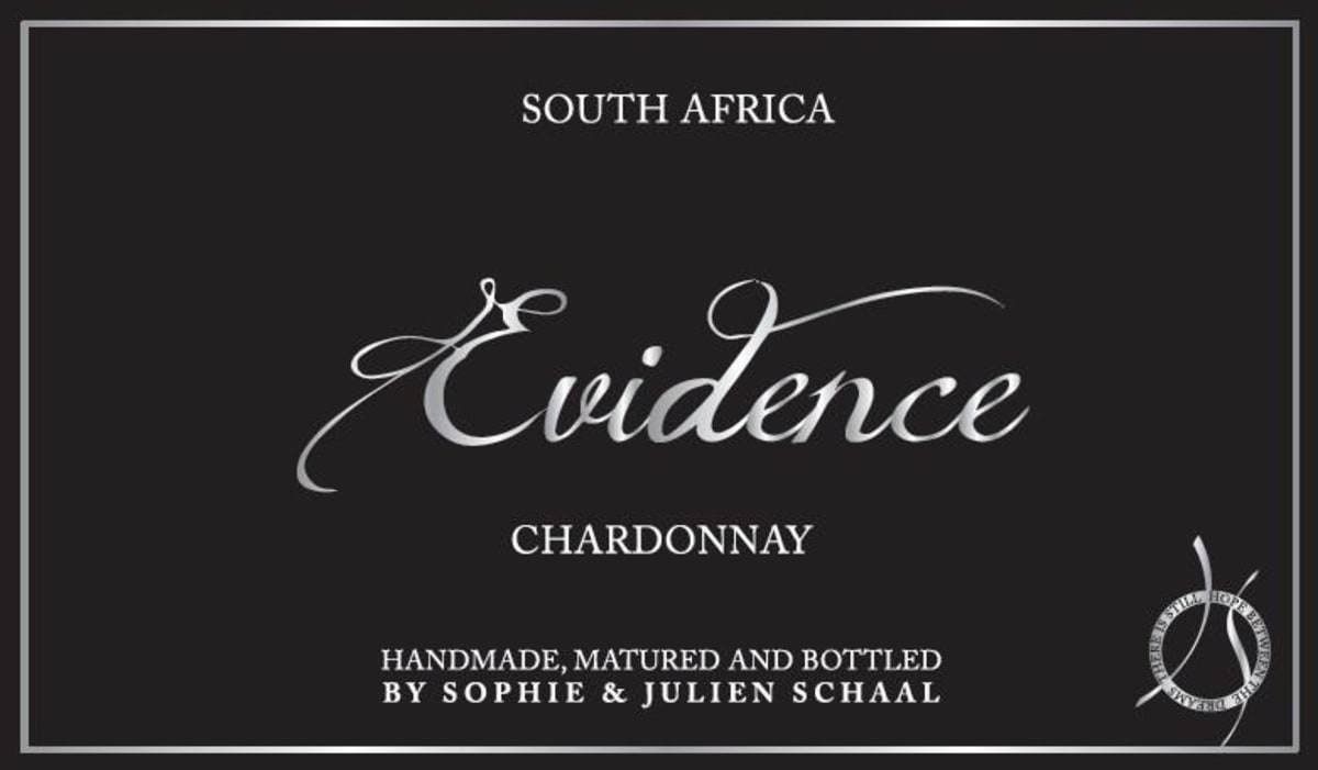 Julien Schaal Evidence Chardonnay 2014 Front Label