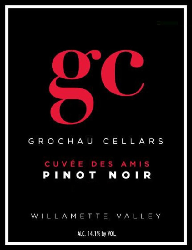 GC Grochau Cellars Cuvee des Amis Pinot Noir 2009 Front Label